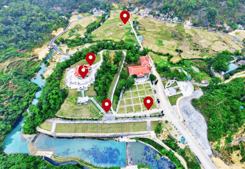 Sơ đồ khu di tích Pác Bó