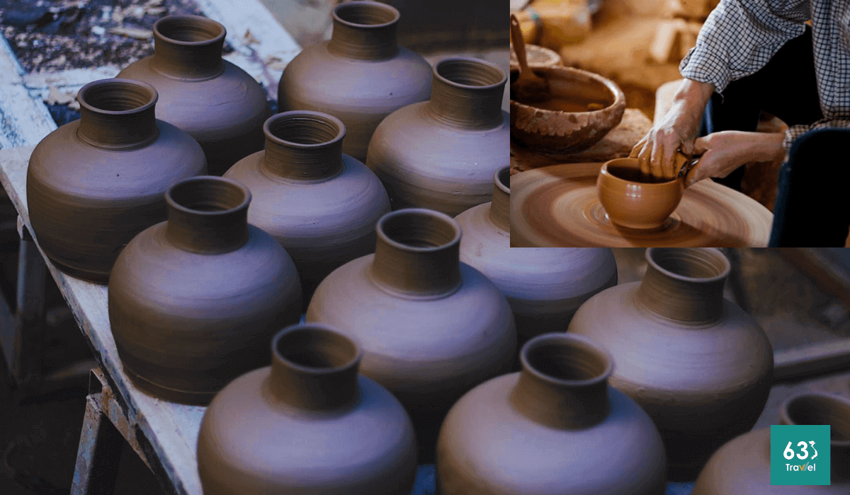 Làng gốm Hương Canh – Mộc mạc gốm sành Vĩnh Phúc