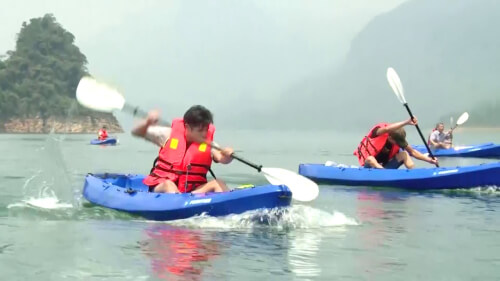 ラムビンでカヤック