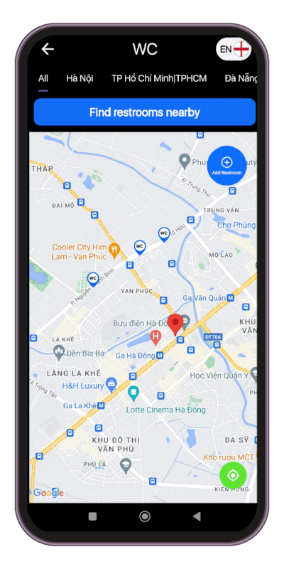 Finding a public restroom is simpler than ever