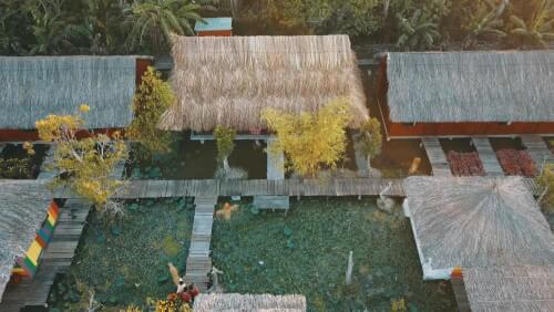 Xeo Nhum エコロジカル ガーデンの夕日