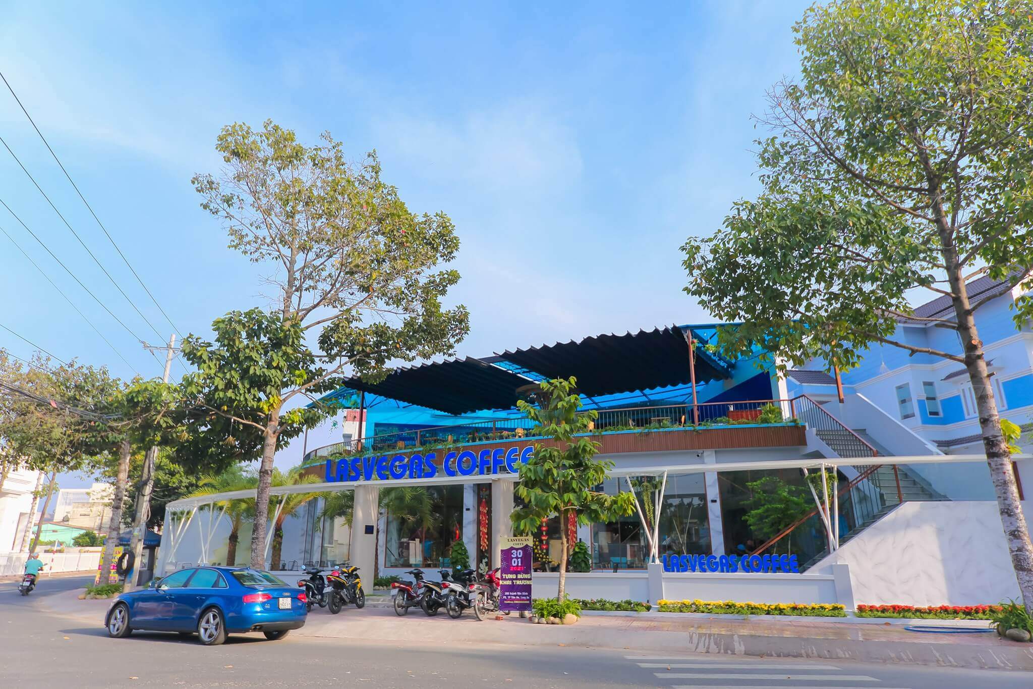 Cà phê LasVegas là tiệm cafe có view đẹp ở Long An