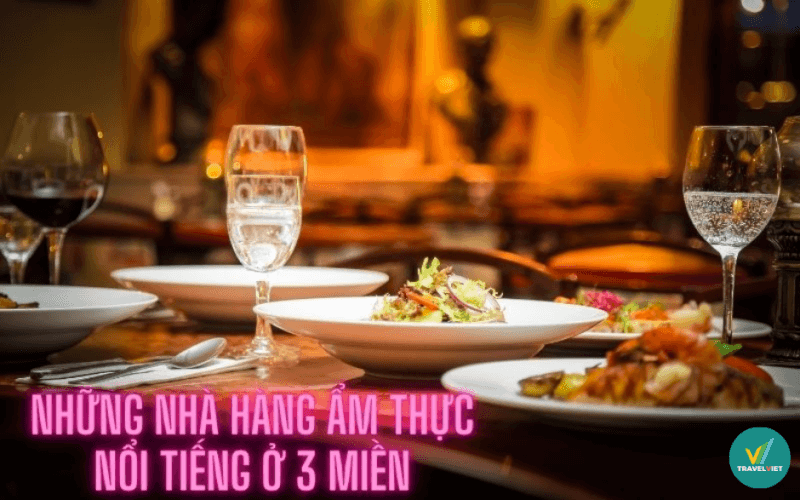 3つの地域の有名レストランと料理のリスト