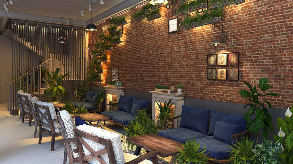 バックジャンのトップカフェは本物のホタテを眺めています、手の写真を撮る