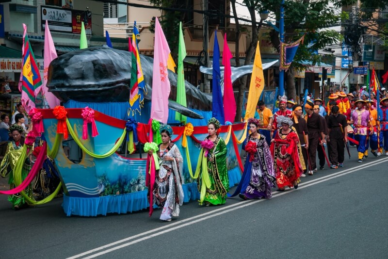 붕따우의 Nghinh Ong Thang Tam 축제