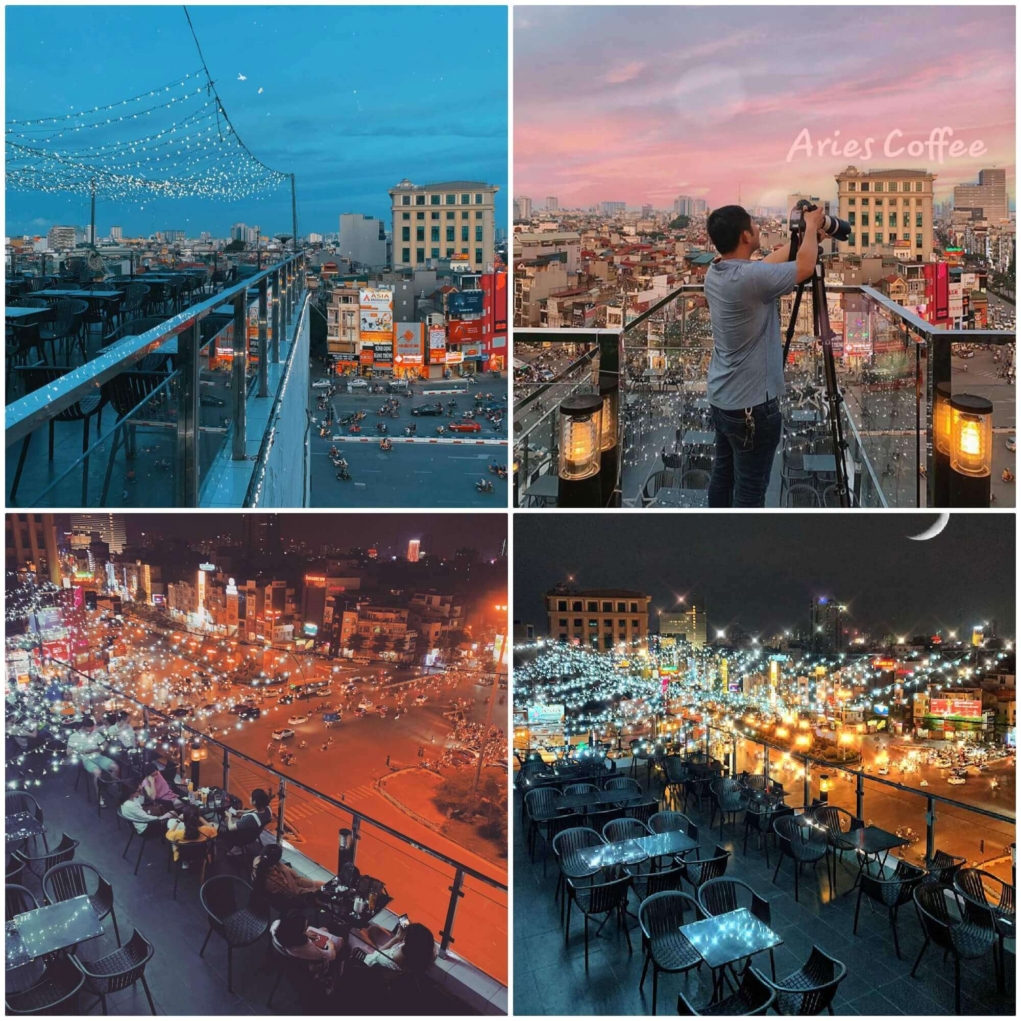 享用咖啡并从上面的河流屋顶探索河内