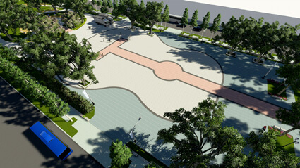 Luu Huu Phuoc Can Tho Parkはギターのデザインで有名です