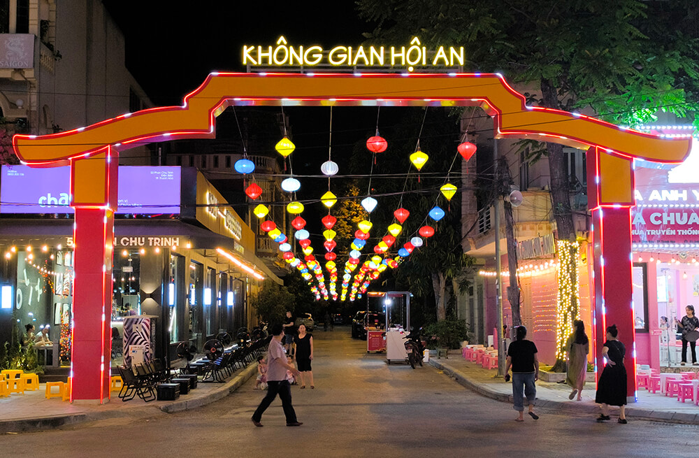 Không gian Hội An thu hút đông du khách tại Phố đi bộ Thanh Hóa