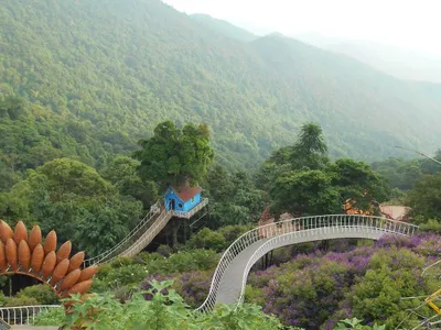 Tam Dao May Bridge（クラウドブリッジ、Vinh Phuc May Bridgeとも呼ばれます）は、多くの訪問者がここに来て永遠に長引くように忘れてしまう屋外スタジオのようなものです。