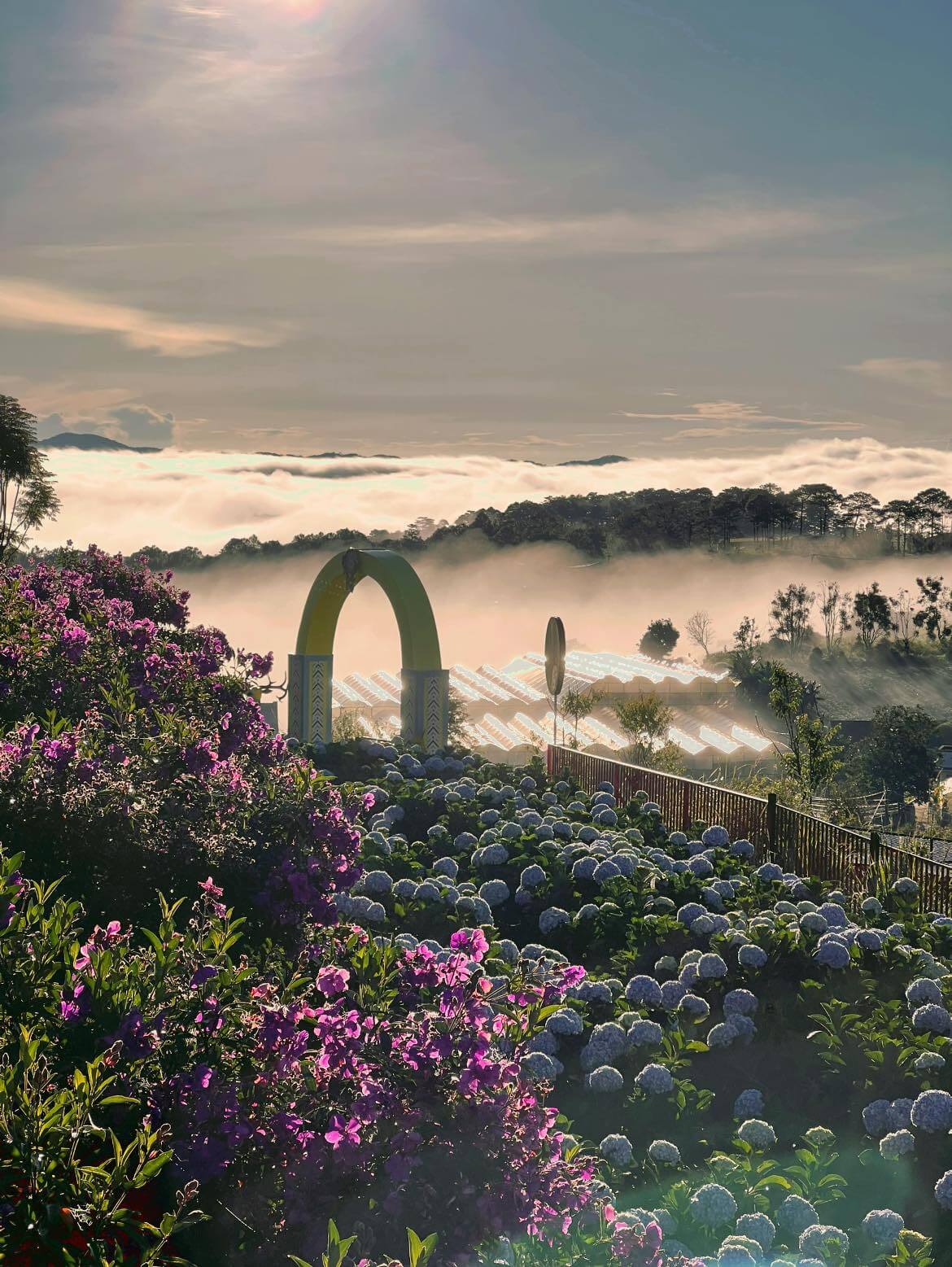 The poetic space right on the top of the mountain