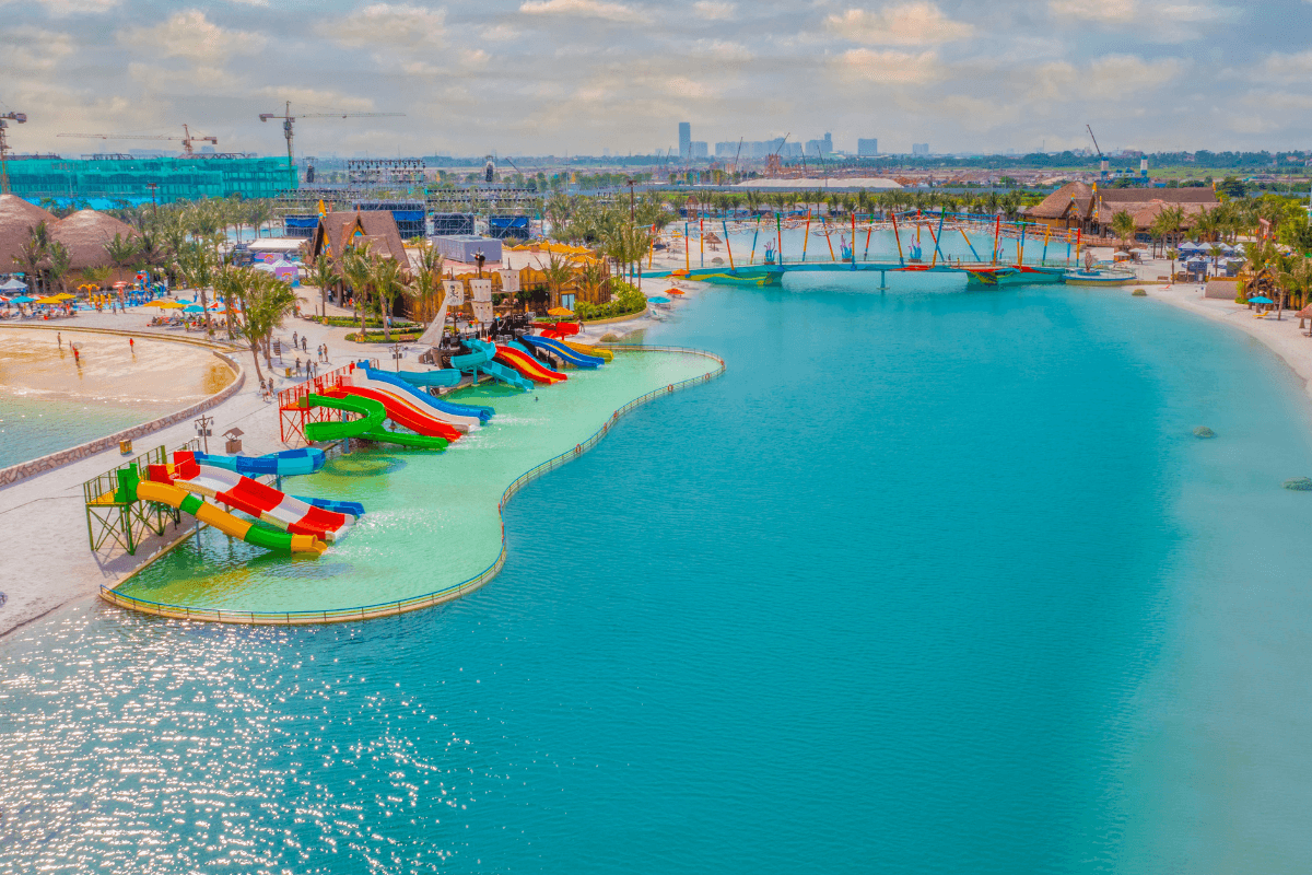 Đây là thiên đường giải trí mới toanh mang đến vô vàn trải nghiệm thú vị tựa như đang ở ngay bờ biển xanh rì rào sóng vỗ.