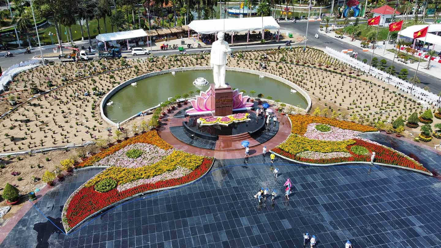 Công Viên Sa Đéc được mệnh danh là lá phổi xanh của Đồng Tháp.