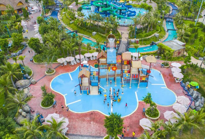 Công viên nước Sun World Sầm Sơn nhìn từ trên cao