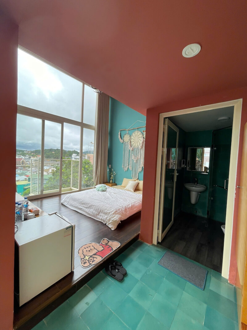 마운틴 뷰가있는 더블 룸