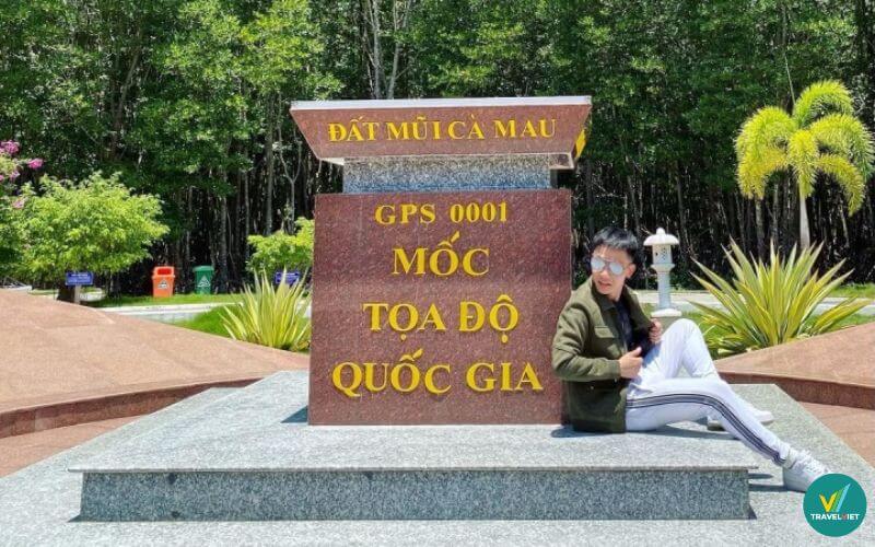Cột mốc tọa độ quốc gia GPS0001 - Cà Mau