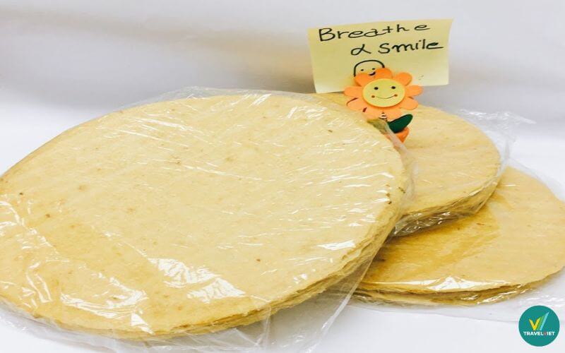 Bánh tráng khoai lang nướng