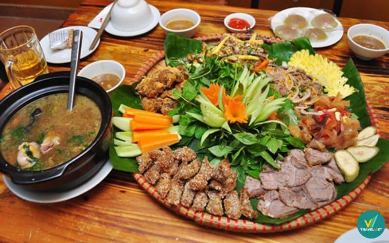 Bò bảy món núi Sam