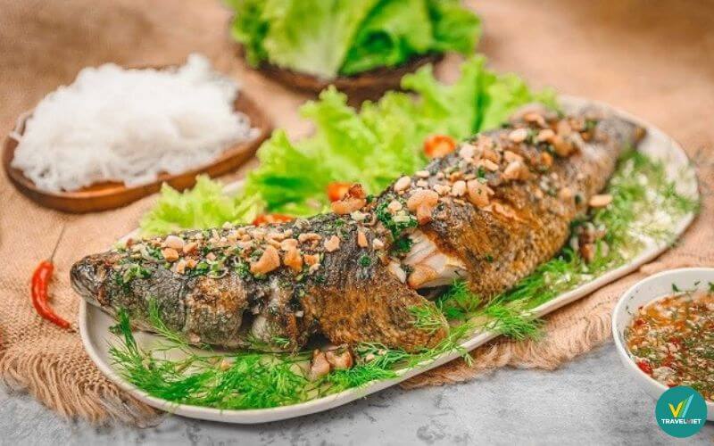 Cá lóc đồng nướng trui