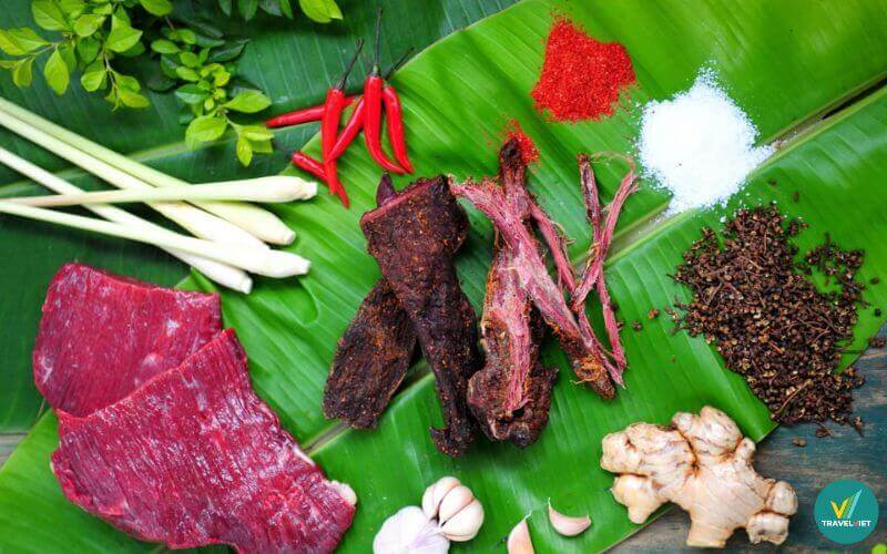 Thịt trâu sấy Lai Châu