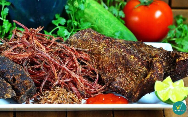 Thịt trâu gác bếp Yên Bái