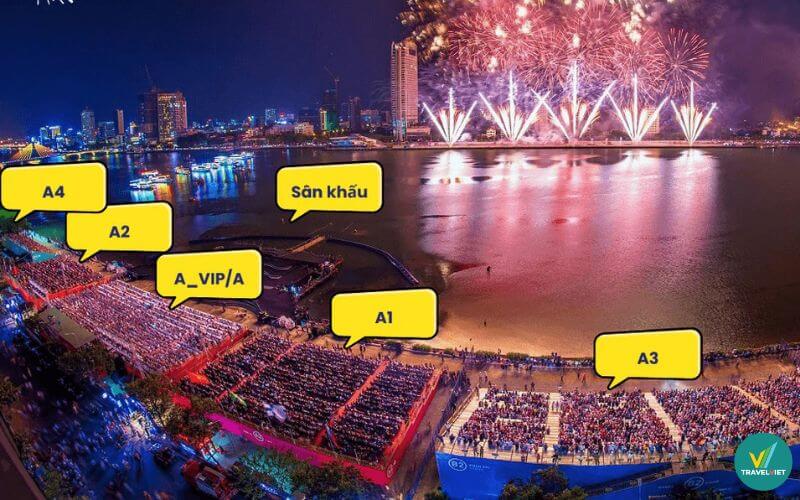 Trải nghiệm xem pháo hoa đa dạng,nhiều phân khúc vé