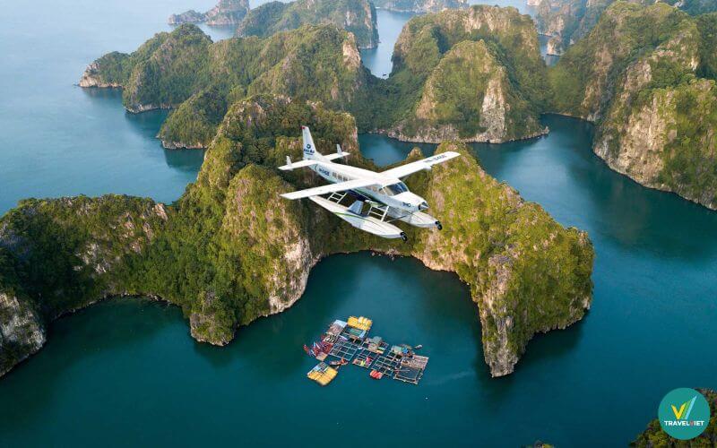 Ngắm toàn cảnh vịnh Hạ Long từ thủy phi cơ