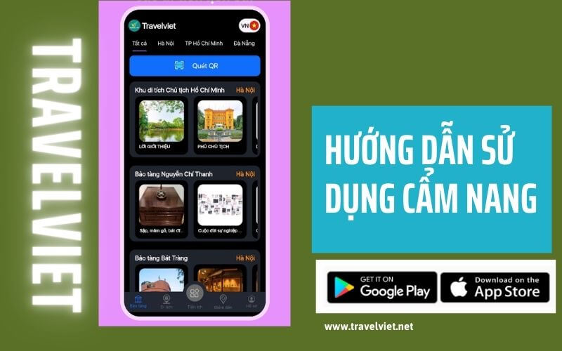 Instructions for using the TravelViet handbook are super simple