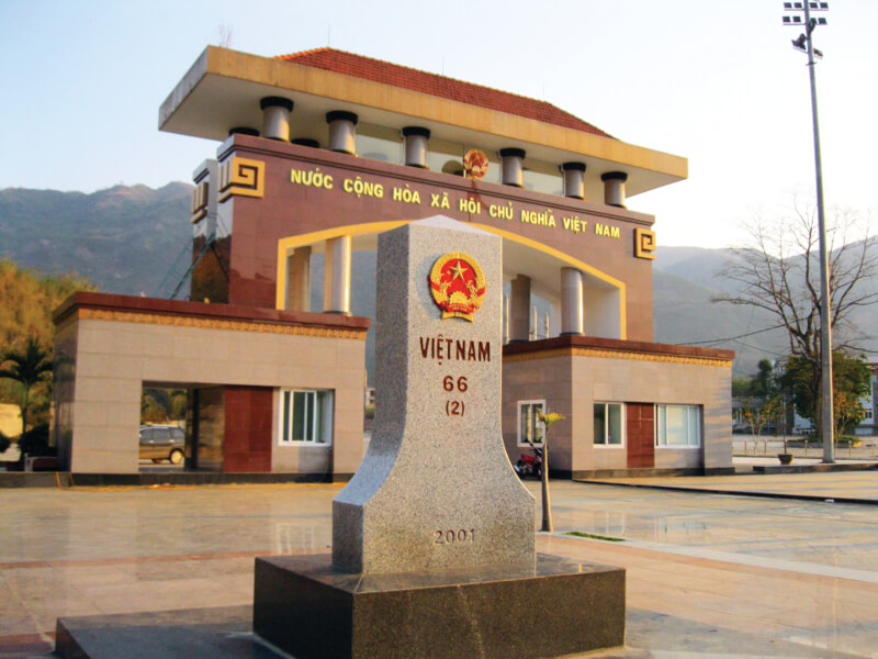 Ma Lu Thang border gate.