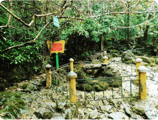 The stone table where Uncle Ho worked at Pac Bo - "The unsteady stone table translating the history of the Party".