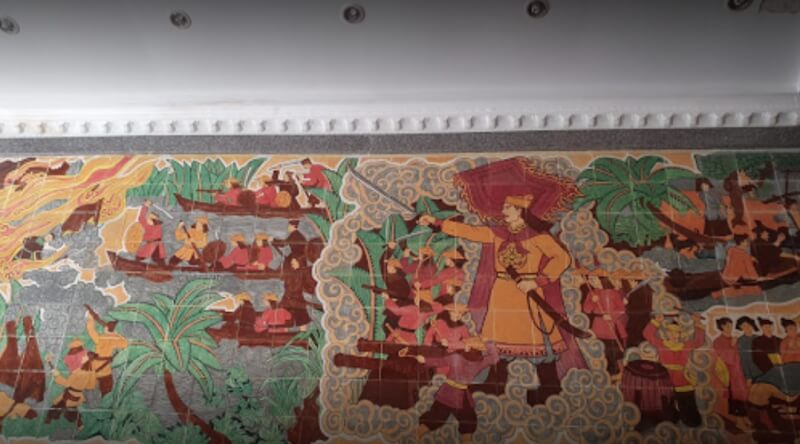 Những bức tranh tái hiện trận chiến của quân và dân ta