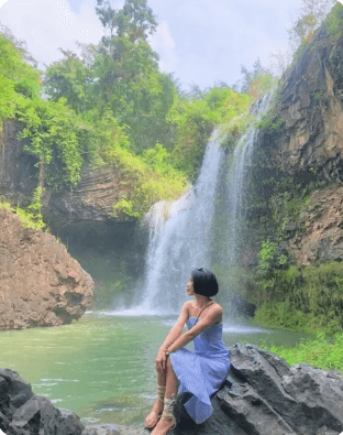 ドレイ ヌール滝とドレイ サップ滝