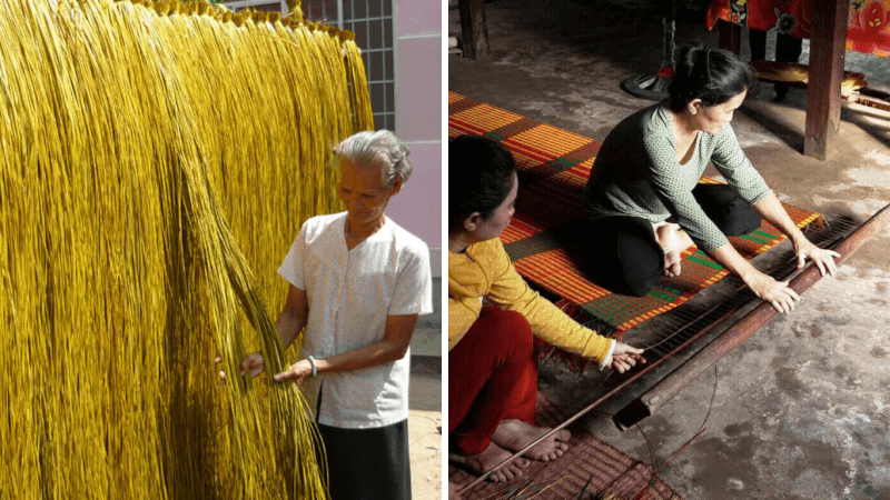 chiếu tre hay chiếu nylon