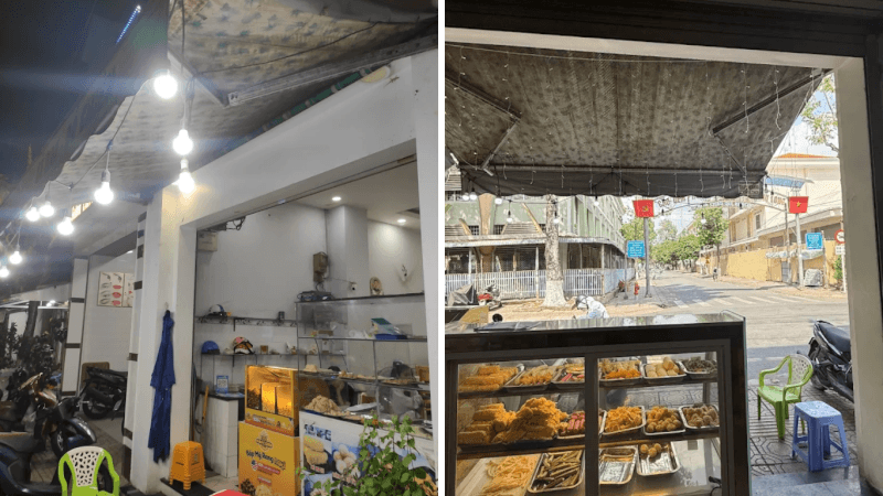 Bàn ghế được sắp xếp hợp lý