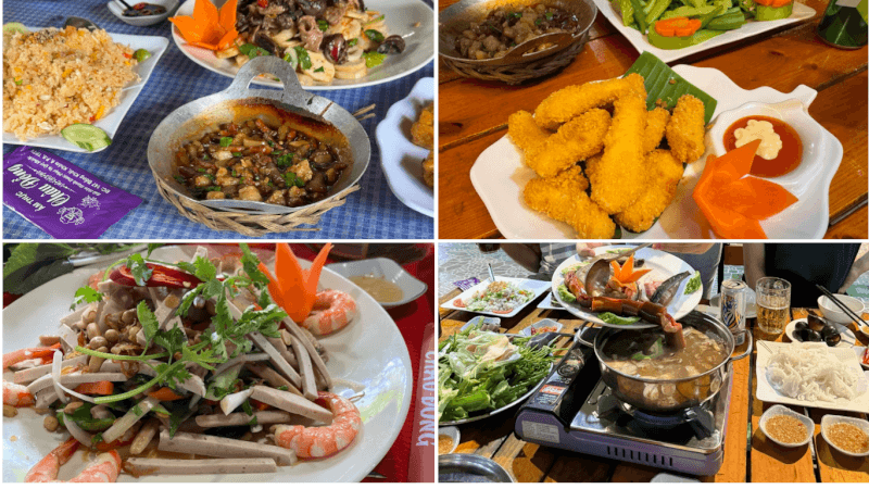 Thực đơn tại Châu Đồng Quán