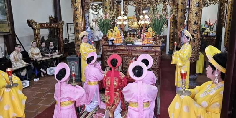 Traditional festival of Lieu Giai village
