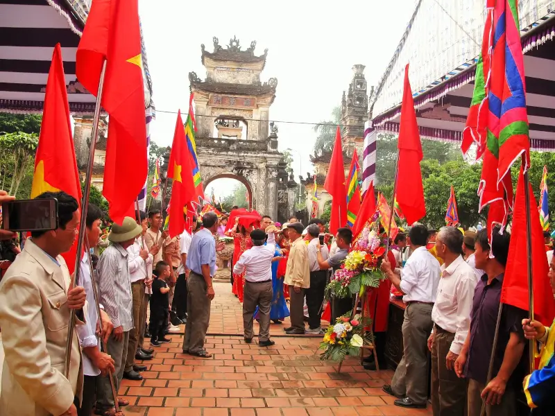 Temple festival of Cuong Quoc Cong Nguyen Xi