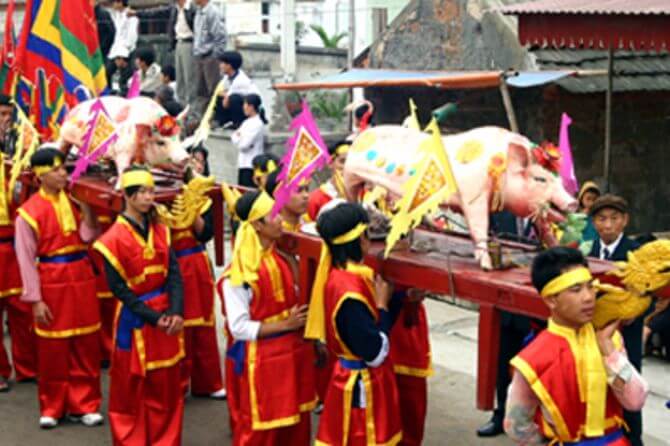 Bo pig procession festival