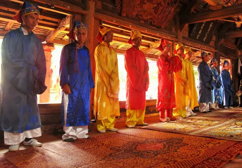 Temple festival of Cuong Quoc Cong Nguyen Xi