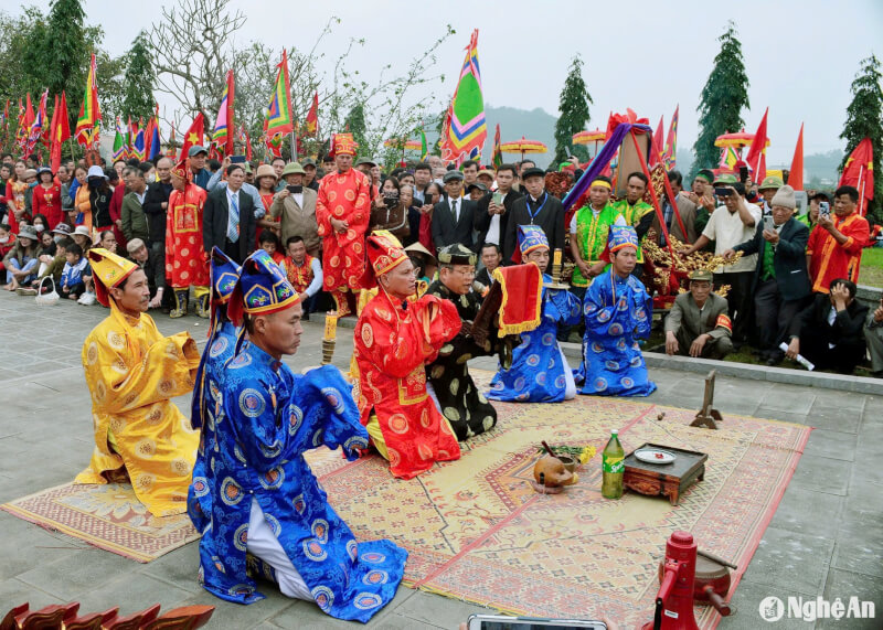 Temple festival of Cuong Quoc Cong Nguyen Xi