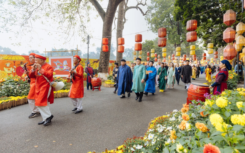 タンロン城塞のテトフラワーストリート