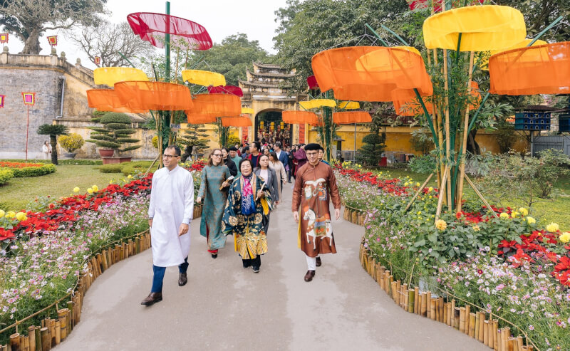 タンロン城塞のテトフラワーストリート