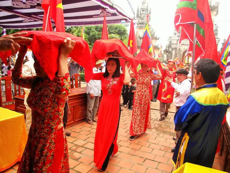 Temple festival of Cuong Quoc Cong Nguyen Xi