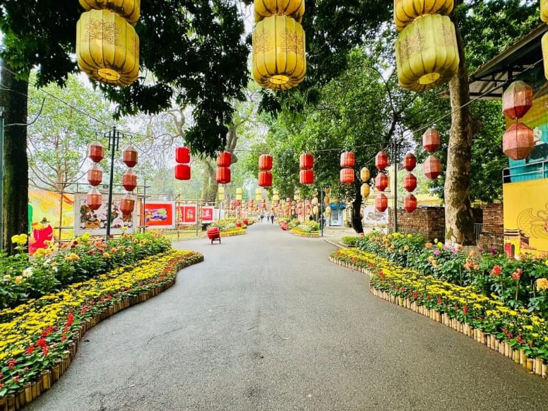 タンロン城塞のテトフラワーストリート