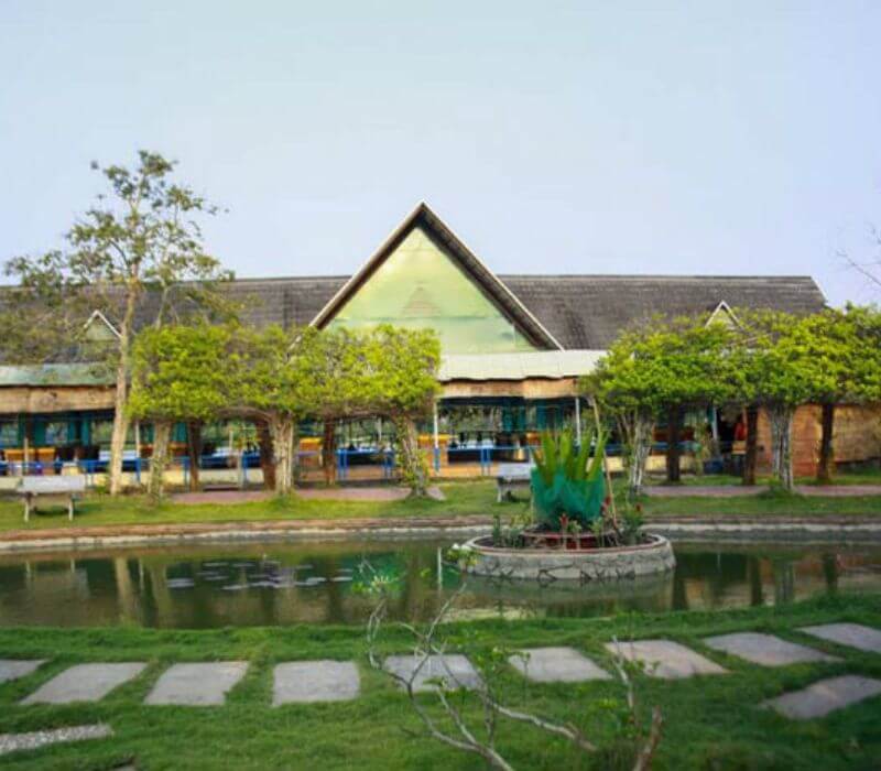 Ecotourism area along Binh My river