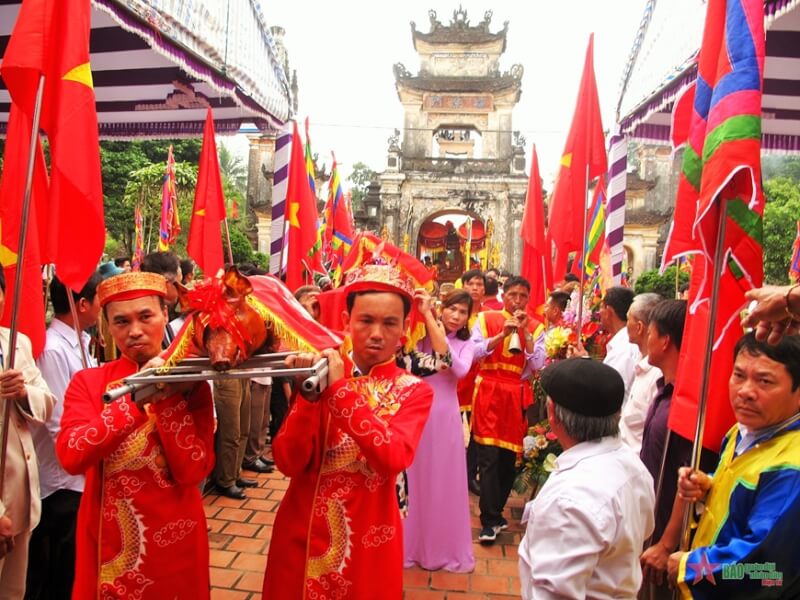 Temple festival of Cuong Quoc Cong Nguyen Xi