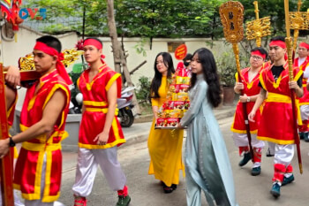 Traditional festival of Lieu Giai village