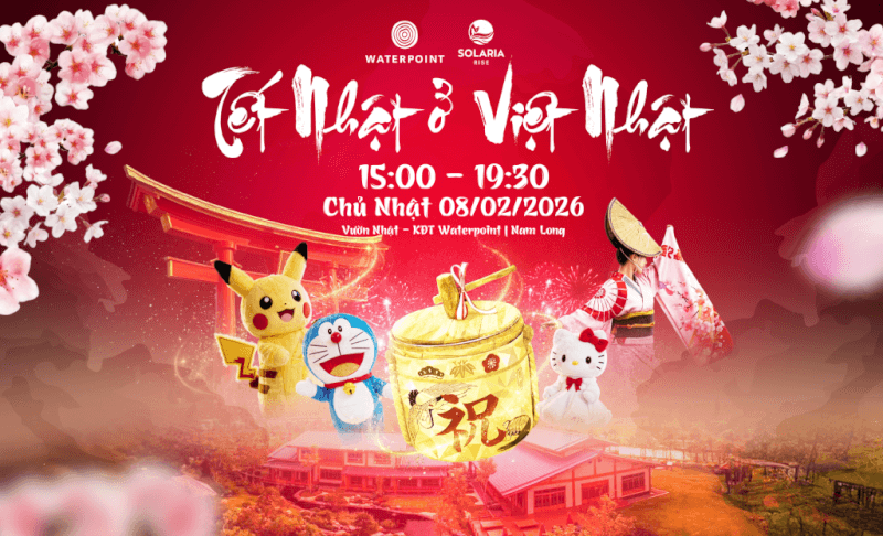Lễ hội hoa Xuân 2026 tại Waterpoint