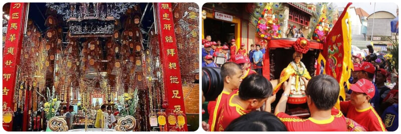 Chùa Ông thờ nhiều vị thần theo tín ngưỡng của người Hoa
