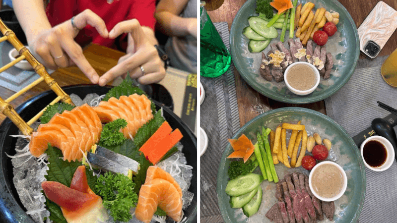 Sushi và sashimi