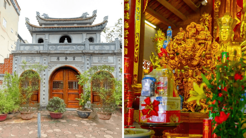 Chùa bị tàn phá rất nặng nề